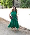 שמלת מעטפה ירוקה