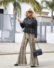 מכנסיים דמוי נחש