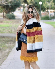 שמלה כתום זהב