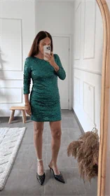 שמלת פאיטיים ירוקה