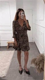 שמלה מנומרת מלמלות