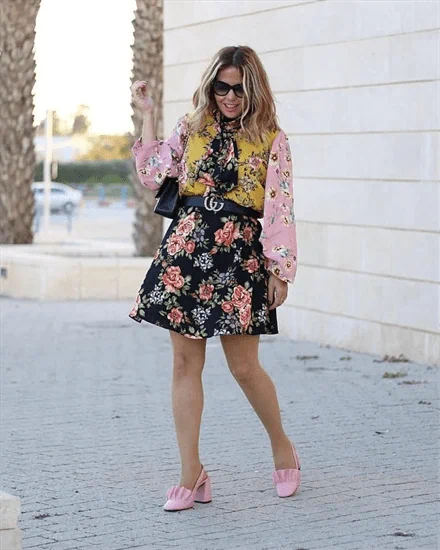 שמלה פרחונית