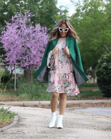 שמלת פרחים שקפקפה