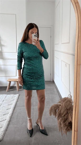 שמלת פאיטיים ירוקה