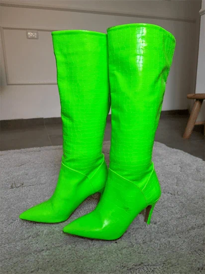 מגפיים ירוק ניאון